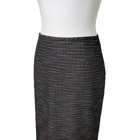 Tahari yellow, purple, black pencil skirt - size 2 - Picture 6 of 16